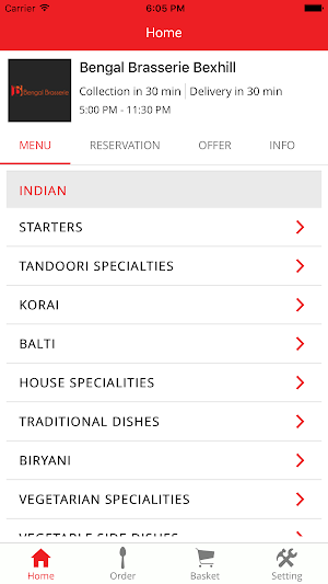 Bengal Brasserie Screenshot 0