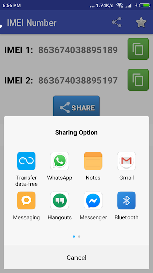 IMEI Number Checker Screenshot 1