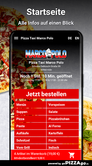 Pizza Taxi Marco Polo Köln Screenshot 1