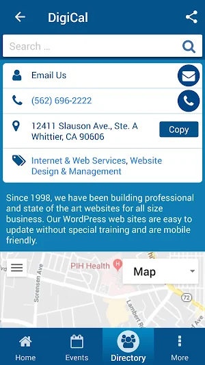 Santa Fe Springs Chamber Screenshot 2