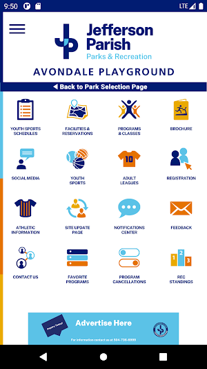 Jefferson Parish Parks & Rec Screenshot 1