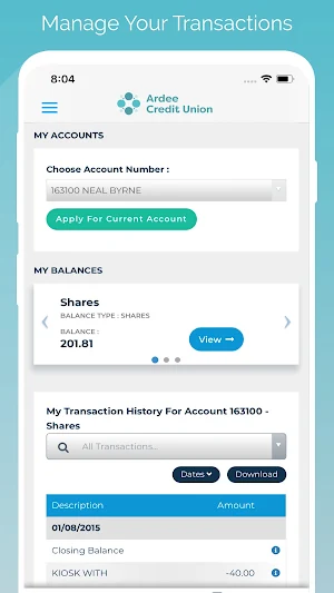 Ardee Credit Union Screenshot 1