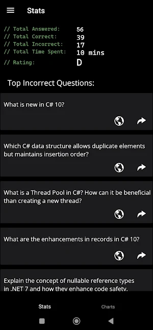 Dot Net Quiz Screenshot 0