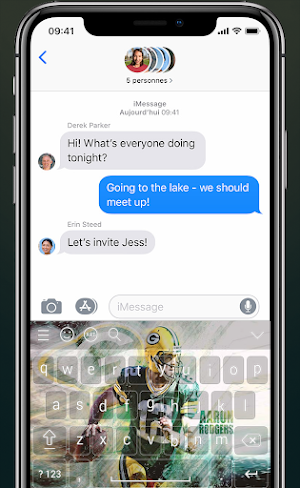 Aaron Rodgers Keyboard Packers Theme 2021 For Fans Screenshot 2