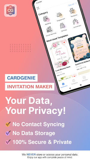 Invitation Design & Card Maker Screenshot 0