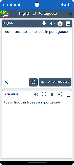 English Portuguese Translator Screenshot 0