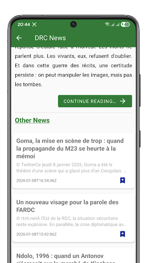 Actualités RDC Screenshot 1