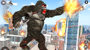 Gorilla Rampage City Attack 3D Screenshot 2