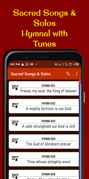 Sacred Songs & Solos Tunes Screenshot 0