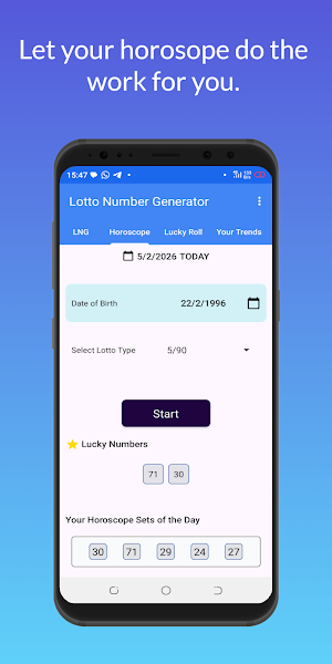 Lotto Number Generator Screenshot 1
