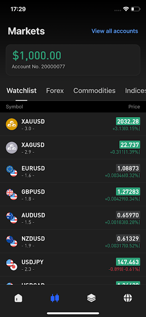 KVB: Global Trading App Screenshot 1