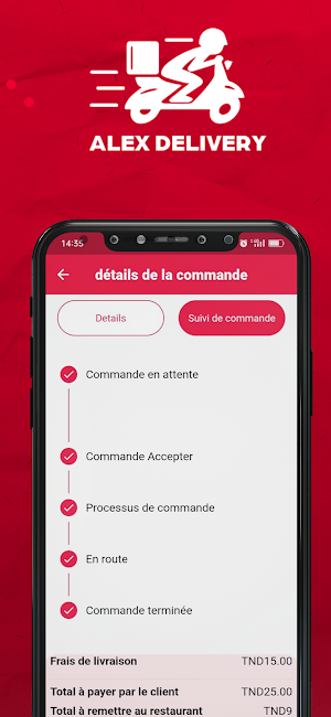 AlexExpress Livreur Screenshot 2