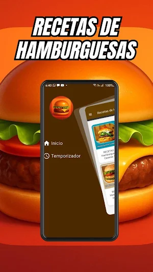 Recetas de Hamburguesas Screenshot 0