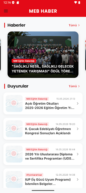 MEB Haber - Eğitim Haberleri Screenshot 0