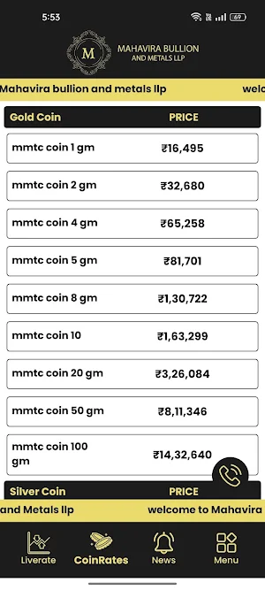 Mahavira Bullion & Metals LLP Screenshot 2