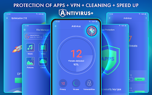 Antivirus - viruses protection, security, VPN Screenshot 0