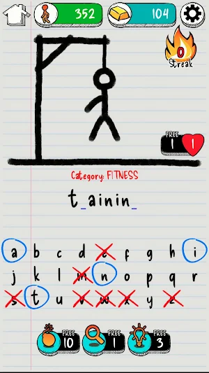 English Hangman – Word Puzzle Screenshot 0