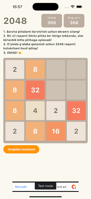 2048 O'yin Screenshot 1