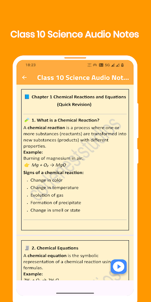 Class 10 Science Audio Notes Screenshot 2
