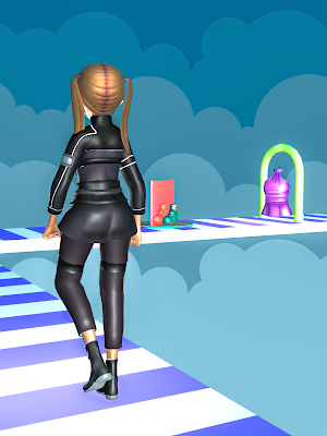 Anime Girl Runner 3d Game Screenshot 1