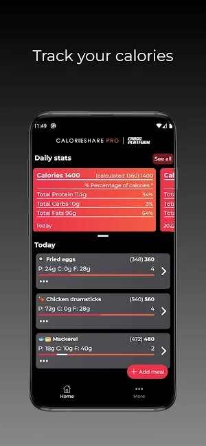 Calorieshare: Calorie Counter Screenshot 0
