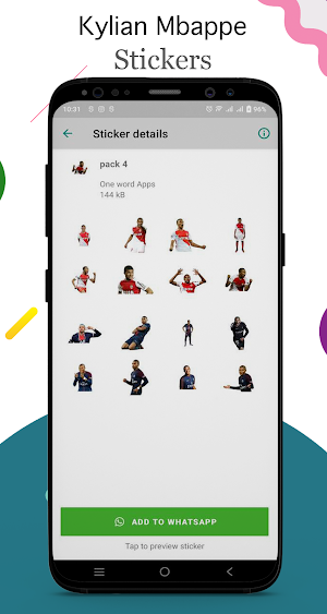 Kylian Mbappe Stickers for WA Screenshot 3