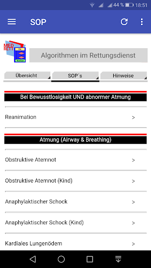 Notfallsanitäter - SOP Screenshot 0