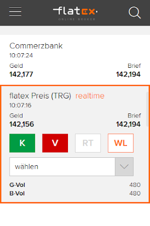 flatex Screenshot 2
