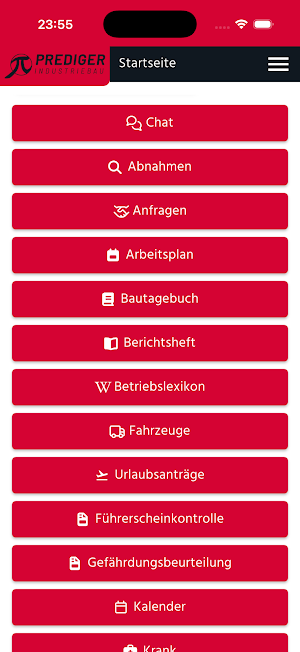 Prediger Industriebau Screenshot 3