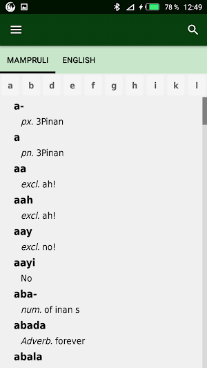 Mampruli dictionary Screenshot 0