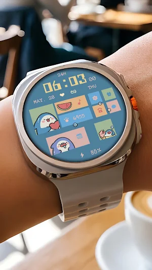 Funny Shark ZKin Watch Face Screenshot 0
