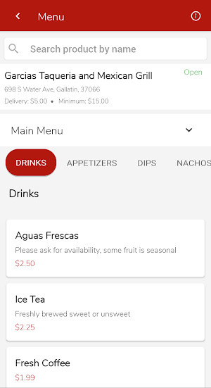 Garcias Taqueria and Mexican Grill Screenshot 1