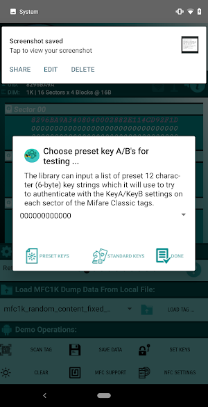 Mifare Classic Tool Library Screenshot 1