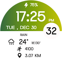 Minimal Gradient Digital Watch