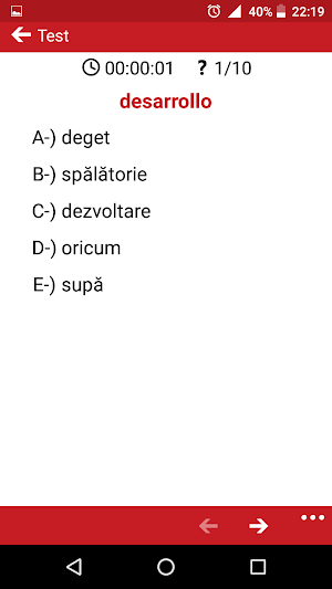 Romanian - Spanish : Dictionary & Education Screenshot 3