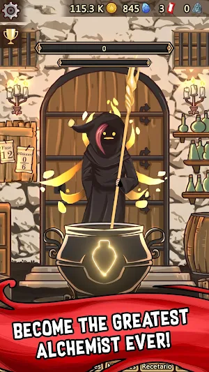 Alchemy Clicker - Potion Games Idle Fantasy Rpg Screenshot 2