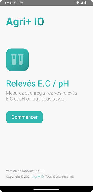 Agri+ IO - Relevés E.C/pH Screenshot 0