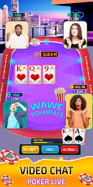 Wawe Poker Face - Holdem Poker Screenshot 2
