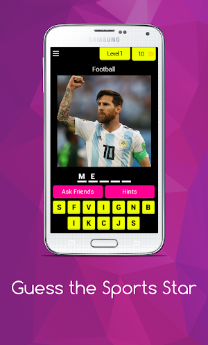 Guess Famous Sports Stars Screenshot 0