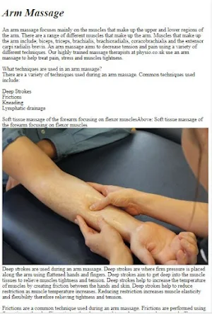 Arm & Hand Massage Tutorial Screenshot 1