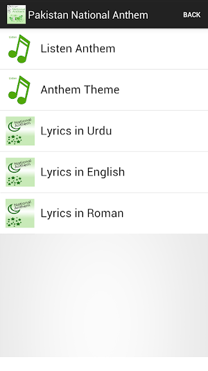 Pakistan National Anthem Screenshot 1