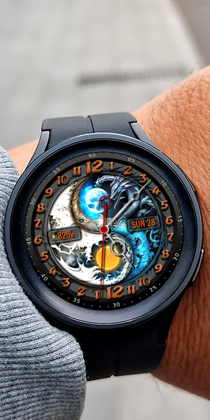 Day VS Night CTS98 Watch face Screenshot 3