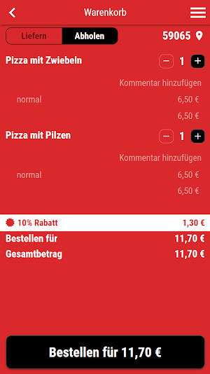 Pizzeria Parma Hamm Screenshot 1