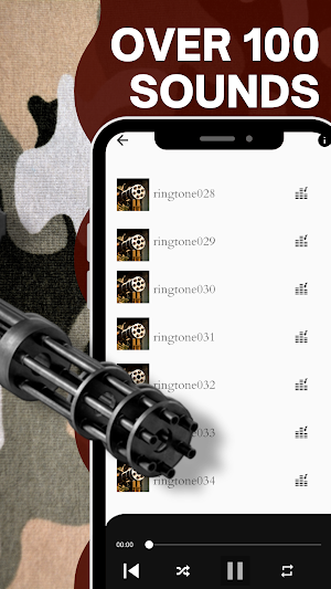 Machine gun ringtone screenshot 2