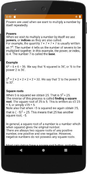 GCSE Mathematics Revision Screenshot 1