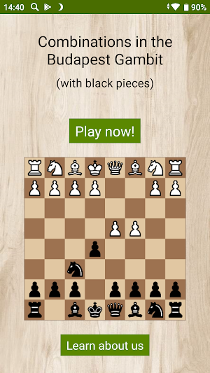 Combinations in the Budapest Gambit (free) Screenshot 0