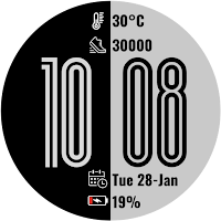 Black and White Watchface