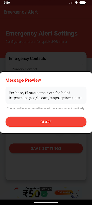 SOS: OG Emergency Alert Widget Screenshot 2