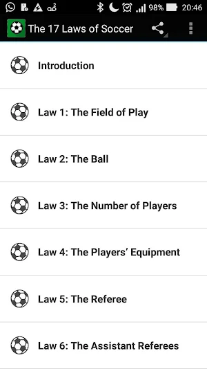The 17 Laws of Soccer Screenshot 0