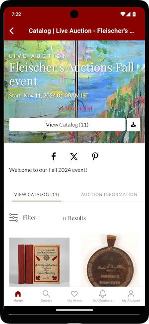 Fleischer’s Auctions Screenshot 1